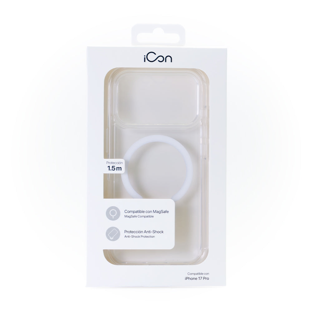 Estuche iCon con magsafe para iPhone 17 Pro - Transparente