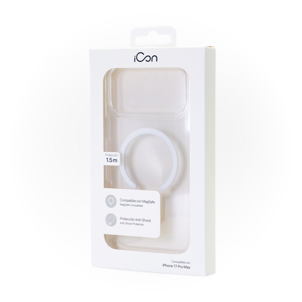 Estuche iCon con magsafe para iPhone 17 Pro Max - Transparente