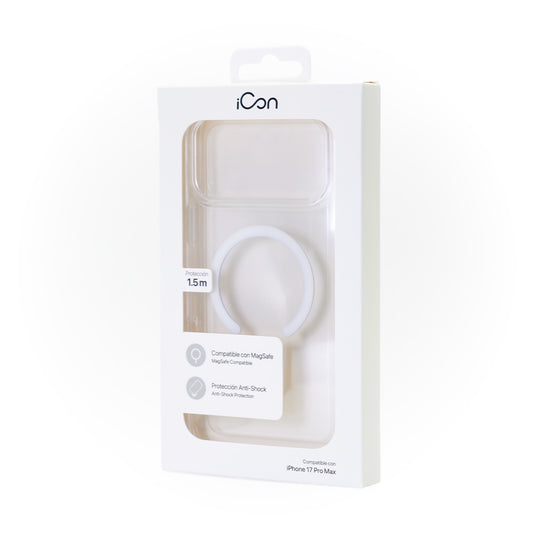 Estuche iCon con magsafe para iPhone 17 Pro Max - Transparente