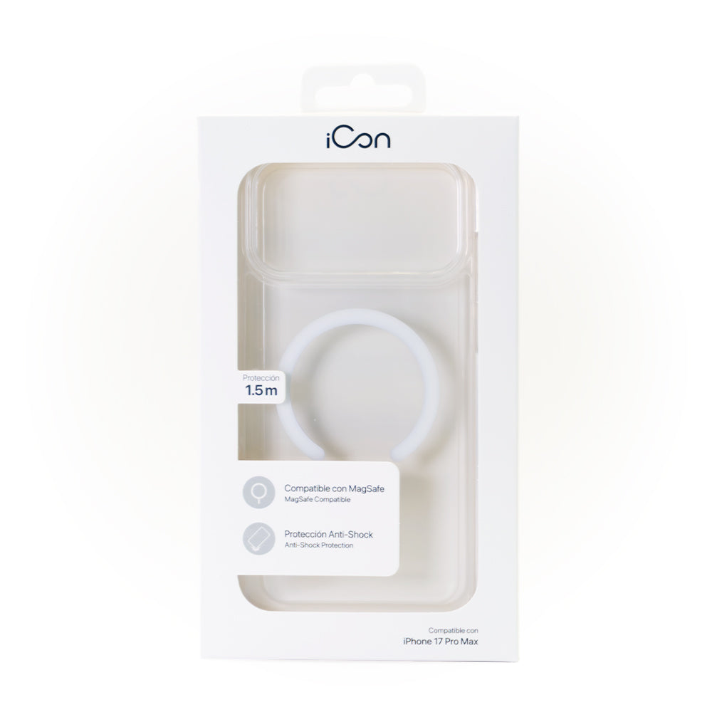 Estuche iCon con magsafe para iPhone 17 Pro Max - Transparente