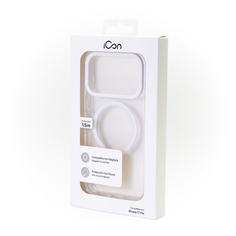 Estuche iCon con magsafe para iPhone 17 Pro - Transparente