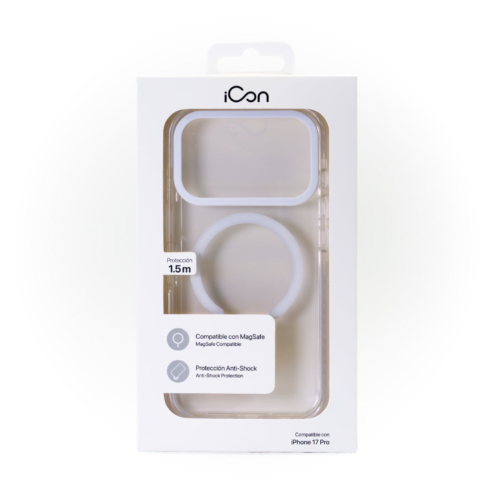 Estuche iCon con magsafe para iPhone 17 Pro - Transparente
