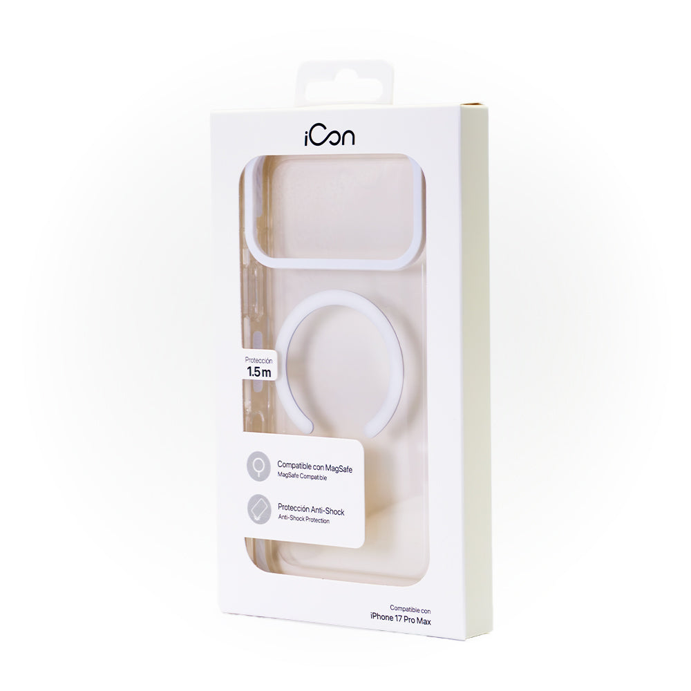 Estuche iCon con magsafe para iPhone 17 Pro Max - Transparente