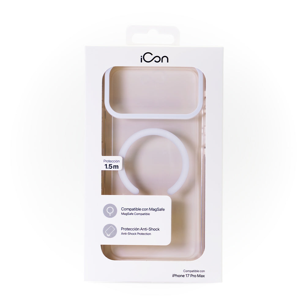 Estuche iCon con magsafe para iPhone 17 Pro Max - Transparente