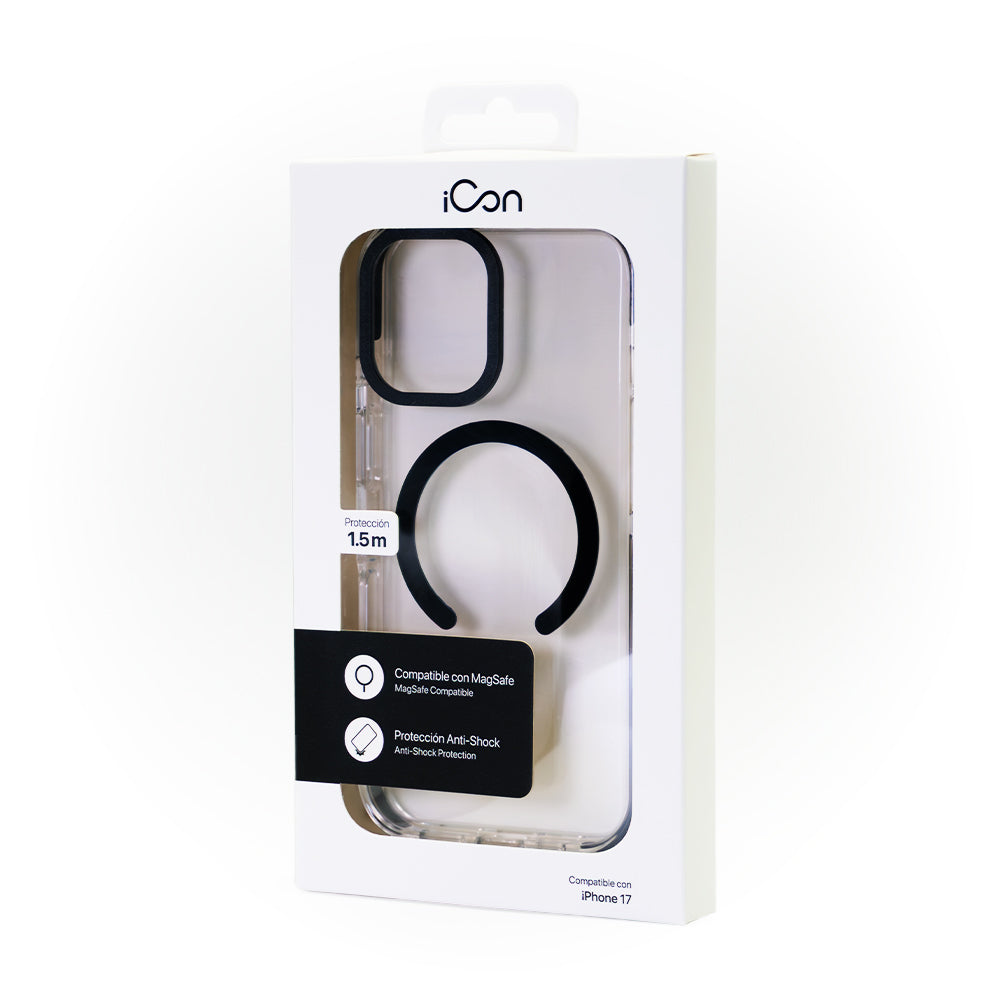 Estuche iCon con magsafe para iPhone 17 - Transparente