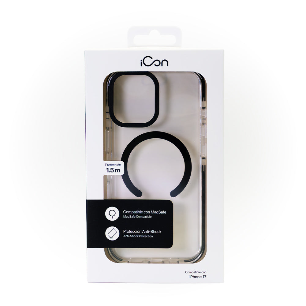 Estuche iCon con magsafe para iPhone 17 - Transparente