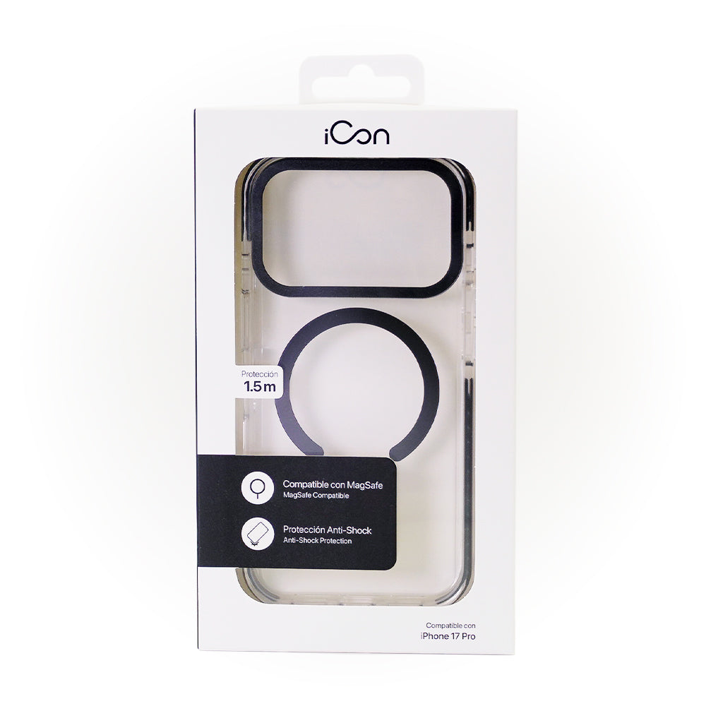 Estuche iCon con magsafe para iPhone 17 Pro - Transparente