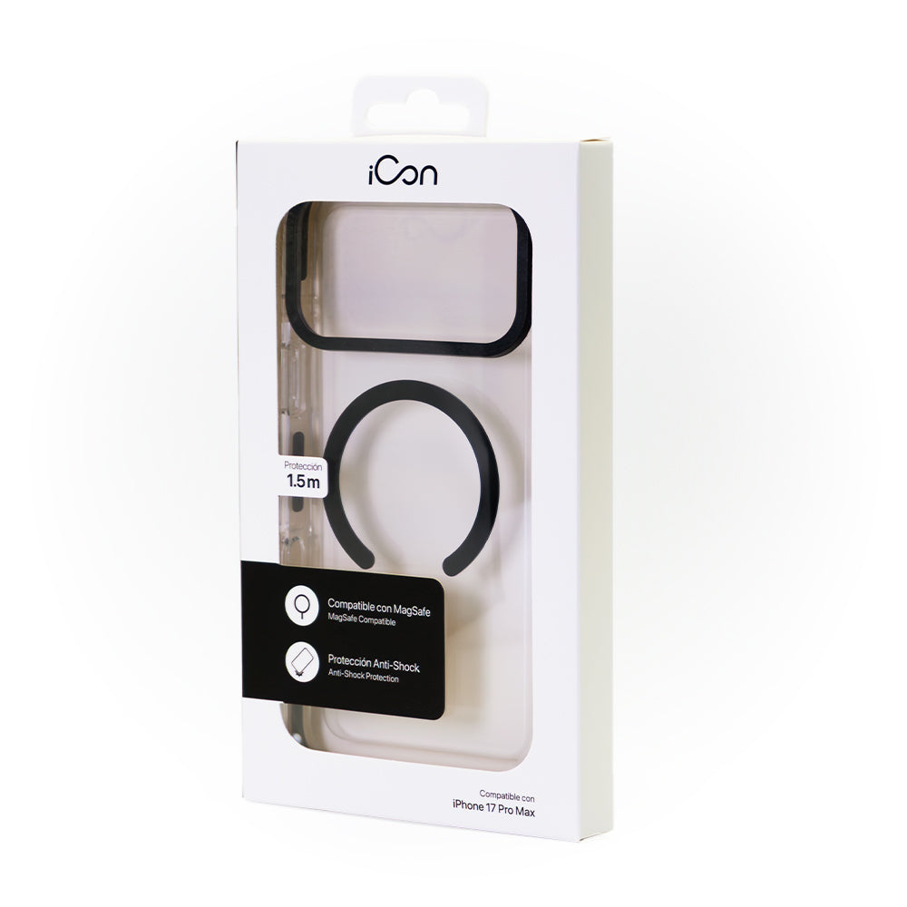 Estuche iCon con magsafe para iPhone 17 Pro Max - Transparente