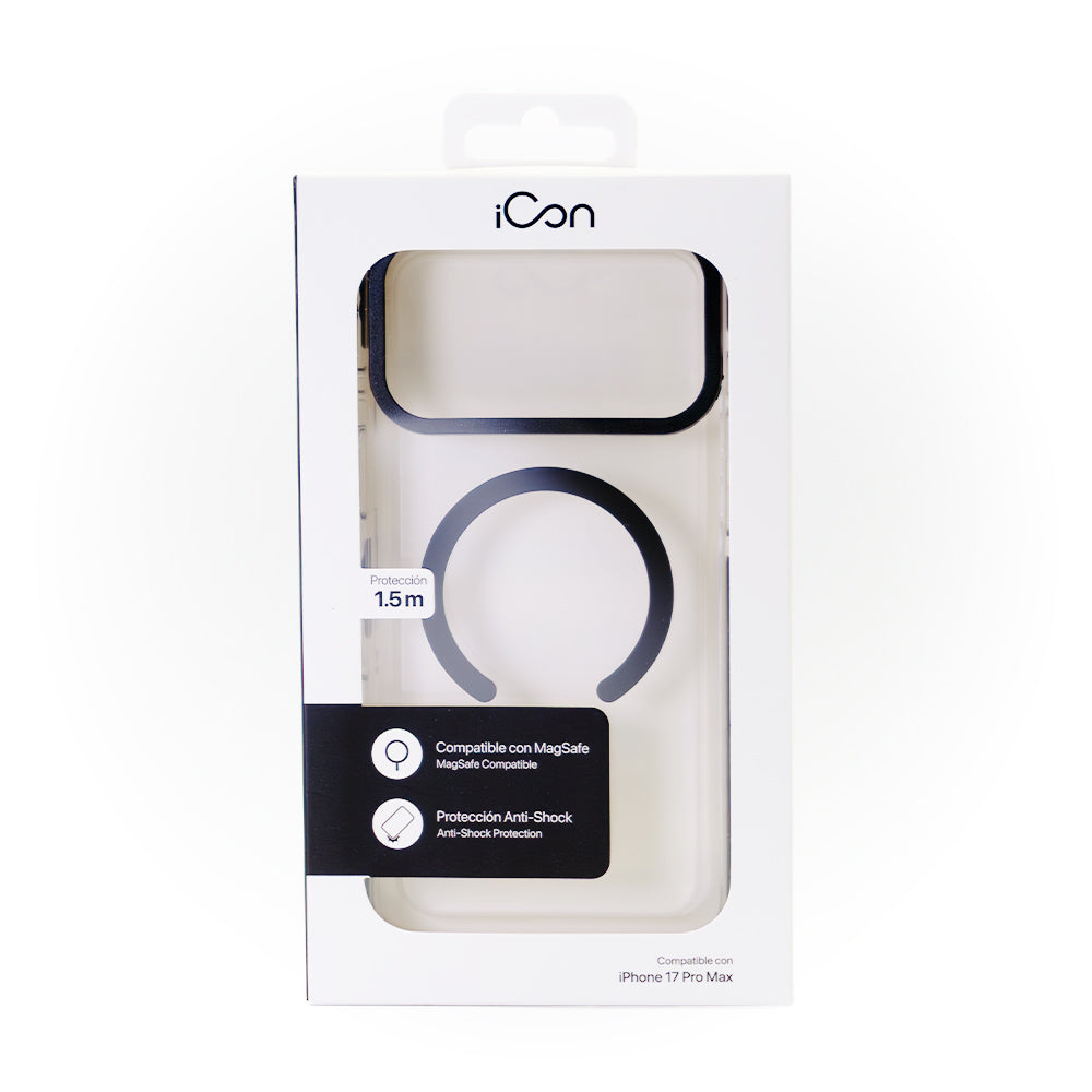 Estuche iCon con magsafe para iPhone 17 Pro Max - Transparente