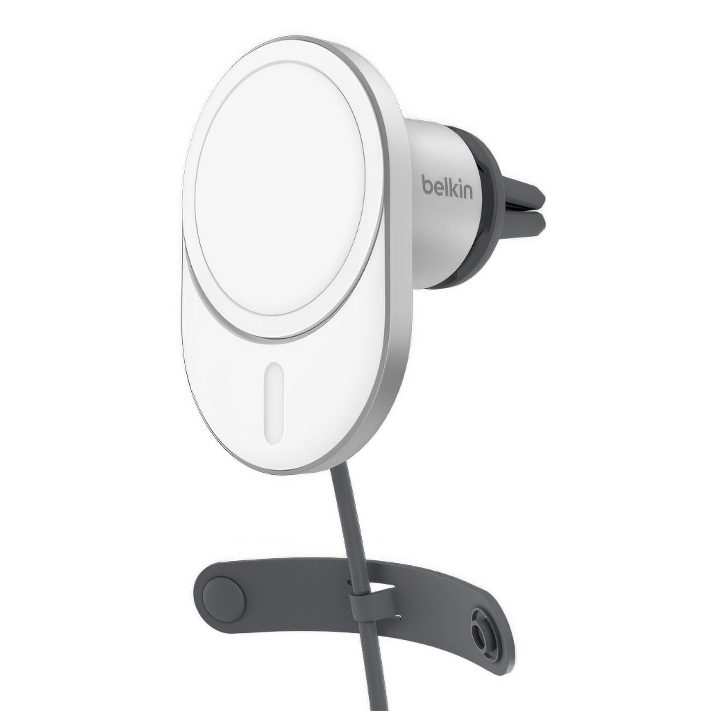 Cargador de Carro Belkin Wireless Vent Mount Pro 15W / Qi2 para iPhone - Blanco