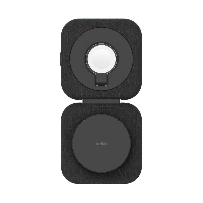 Base de carga Belkin Charging Travel Pad 2 en 1 - Negro