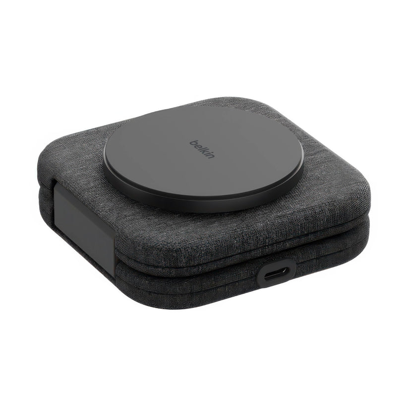 Base de carga Belkin Charging Travel Pad 2 en 1 - Negro