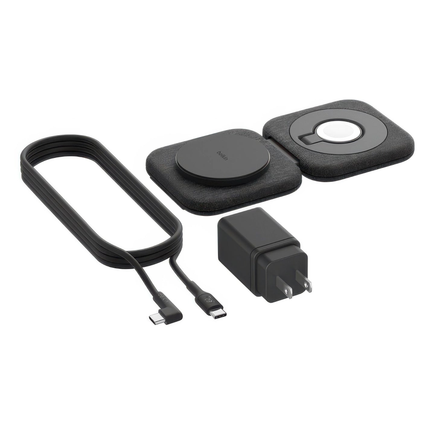 Base de carga Belkin Charging Travel Pad 2 en 1 - Negro