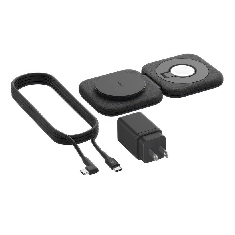 Base de carga Belkin Charging Travel Pad 2 en 1 - Negro
