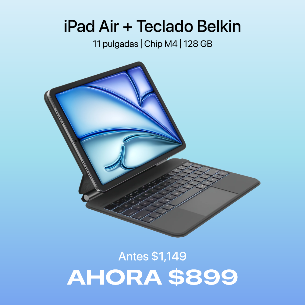 iPad Air 11" 128 Azul + teclado
