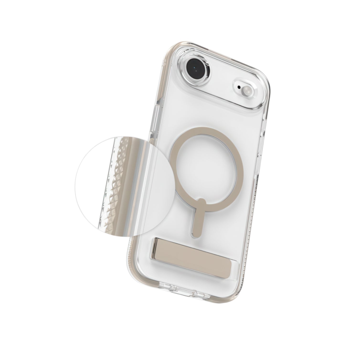 Estuche Zagg Santa Cruz Snap con magsafe para iPhone Air - Beige
