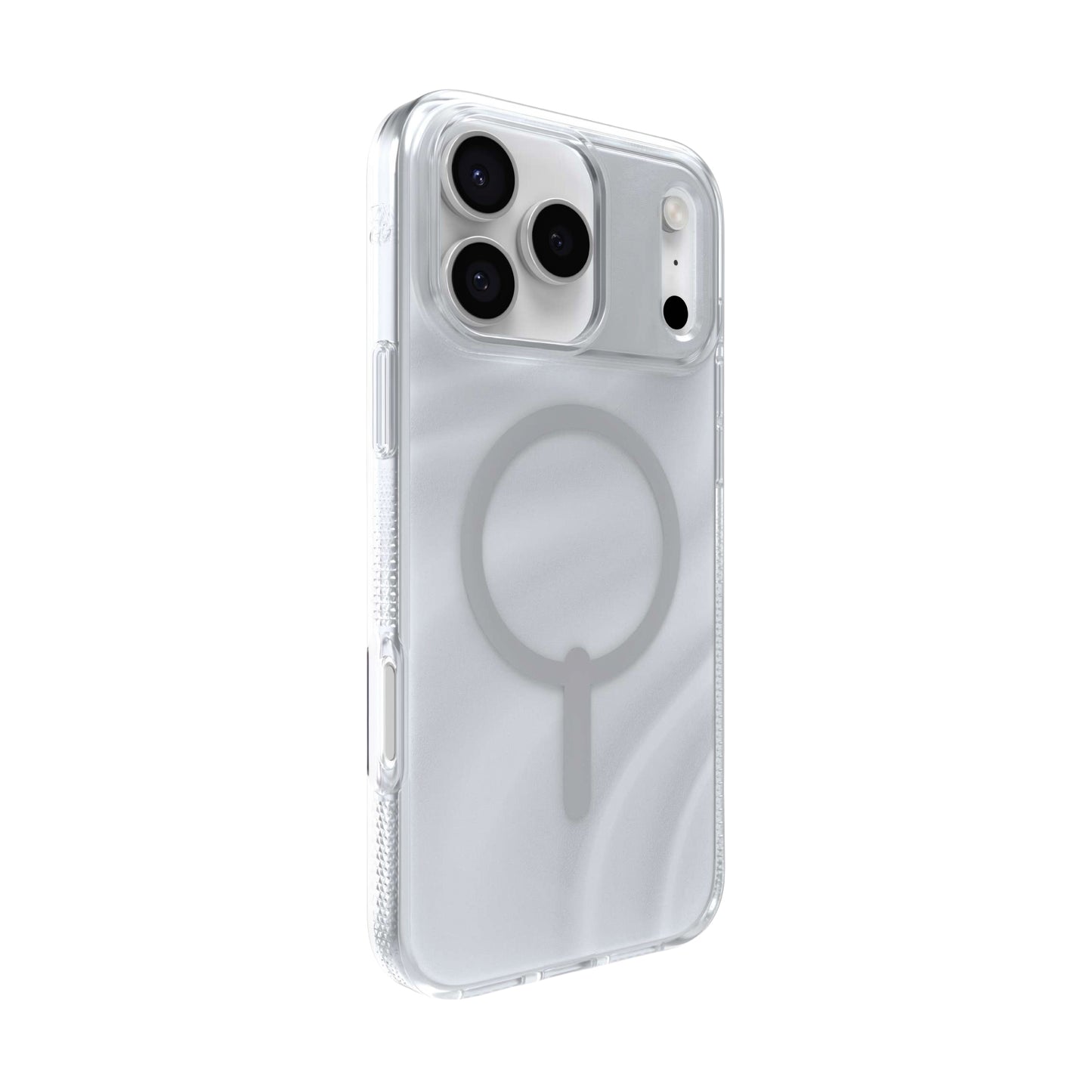 Estuche Zagg Milan Snap Glitter con magsafe para iPhone 17 Pro Max - Gris