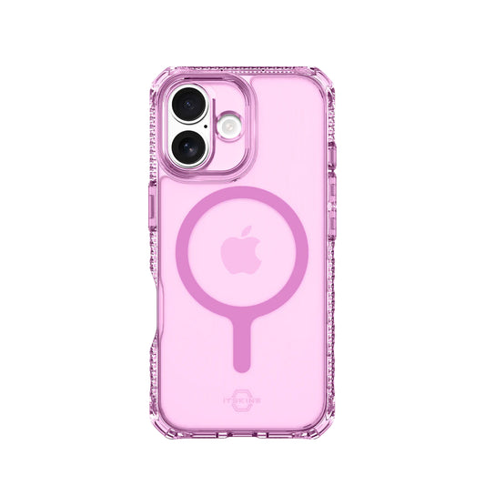 Estuche Itskins Hybrid R Vapor con magsafe para iPhone 17 - Rosado