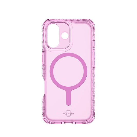 Estuche Itskins Hybrid R Vapor con magsafe para iPhone 17 - Rosado