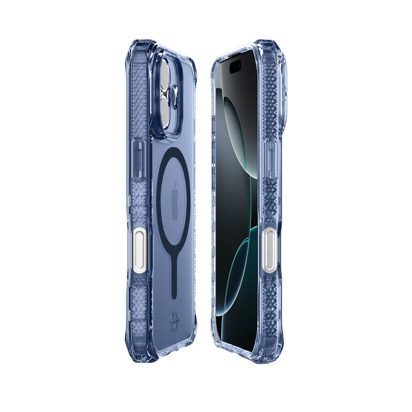 Estuche Itskins Hybrid R Vapor con magsafe para iPhone 17 - Azul