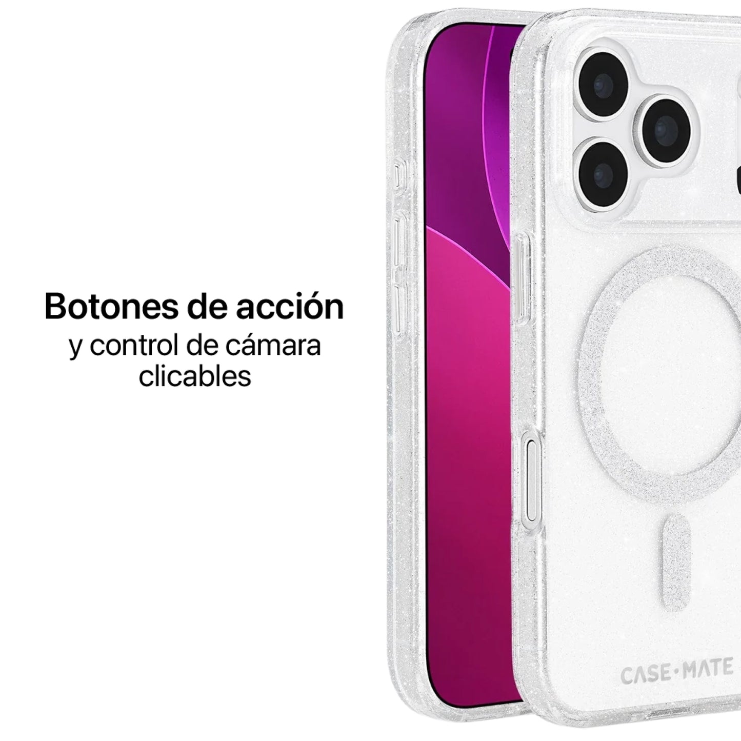 Estuche Case Mate con magsafe para iPhone 17 Pro - Transparente