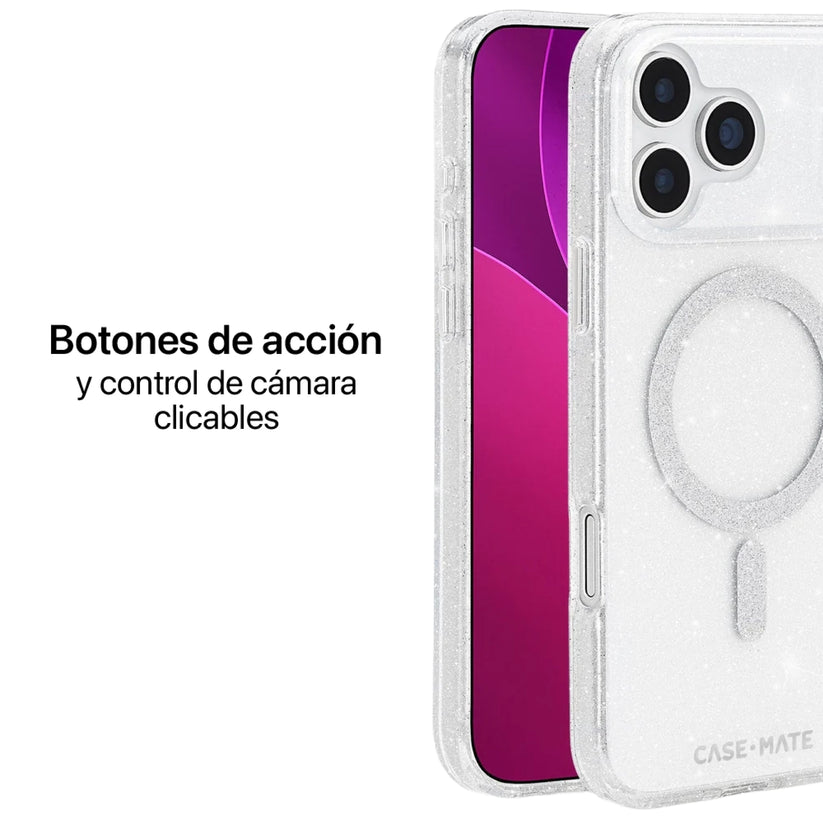 Estuche Case Mate con magsafe para iPhone 17 Pro Max - Transparente