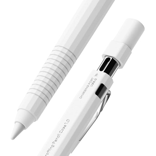 Estuche Ringke Silicone Drafting para Apple Pencil USB-C - Blanco