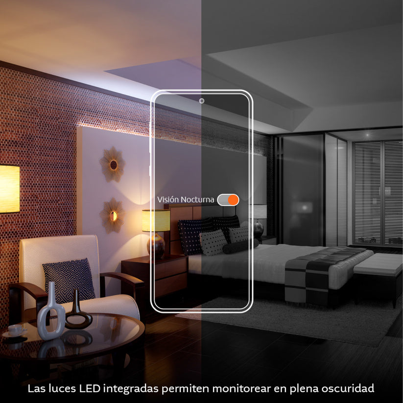 Cámara inteligente Nexxt 2K motorizada con cable para interiores