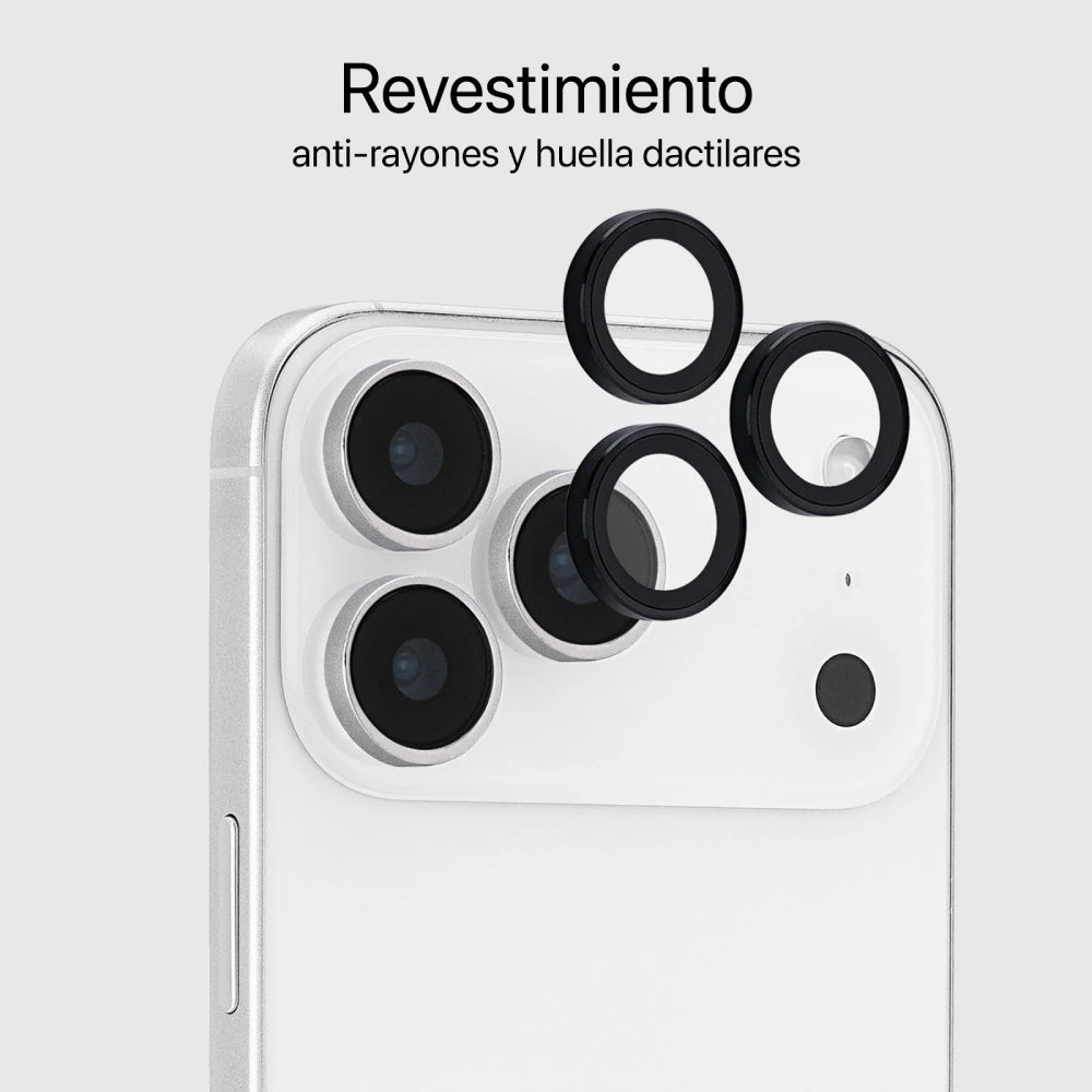 Protector para lente de cámara Case Mate con anillo de aluminio iPhone 17 Pro / Pro Max