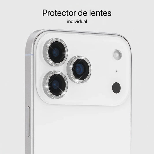 Protector para lente de cámara Case Mate Twinkle con anillo de aluminio iPhone 17 Pro / Pro Max