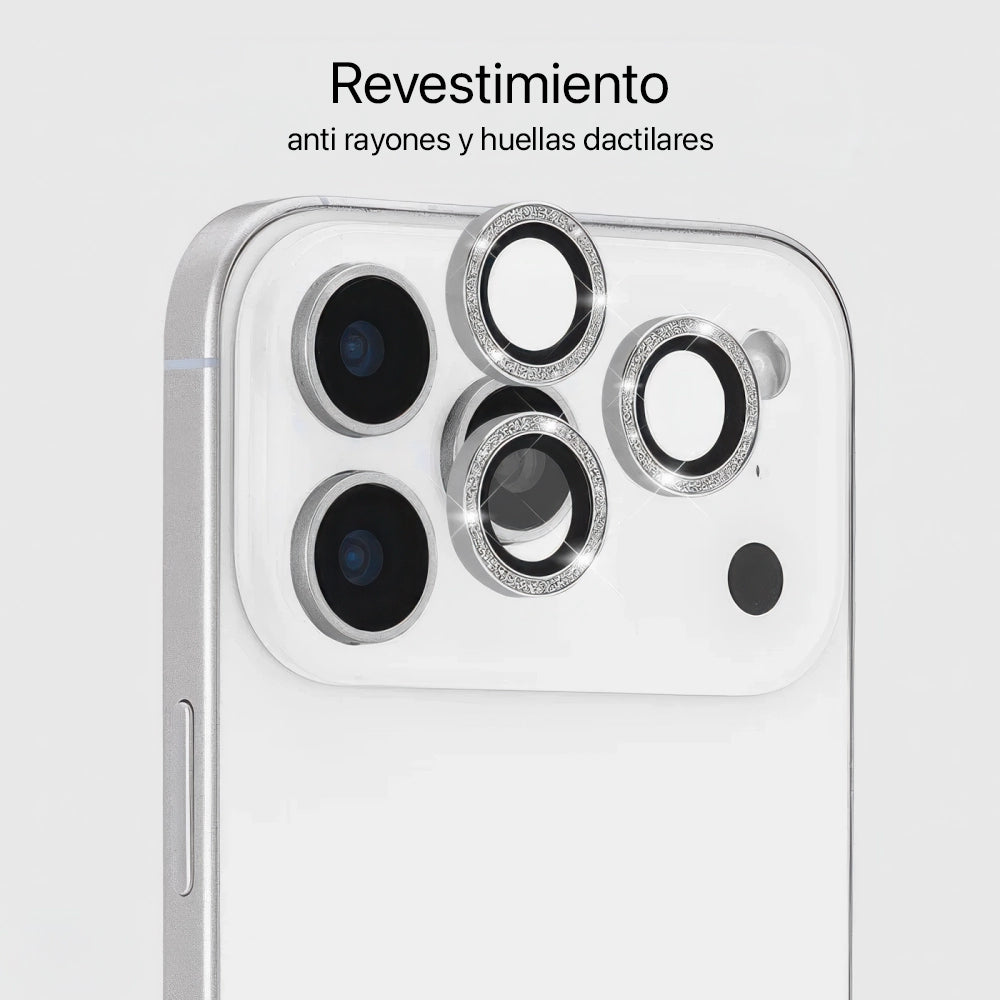 Protector para lente de cámara Case Mate Twinkle con anillo de aluminio iPhone 17 Pro / Pro Max