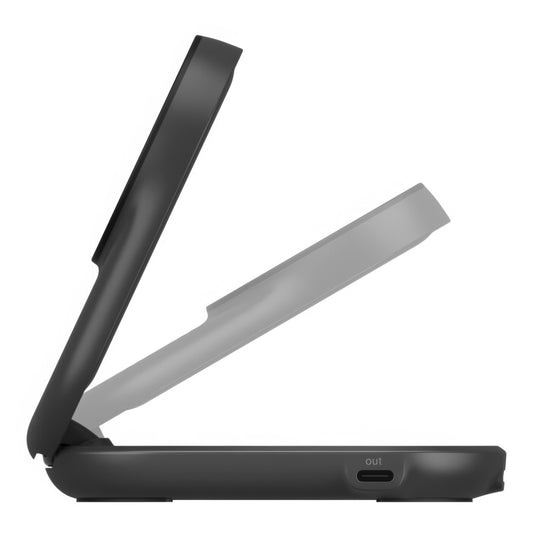 Base de carga Belkin Wireless 2 en 1 con Qi2 - Negro