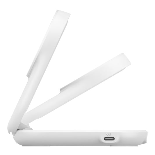 Base de carga Belkin Wireless 2 en 1 con Qi2 - Blanco