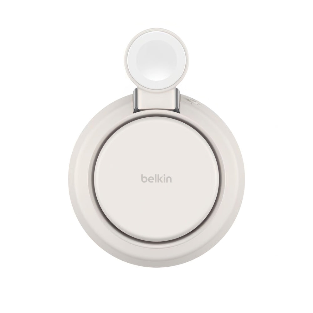 Base de carga Belkin Wireless 3 en 1 con Qi2 - Beige